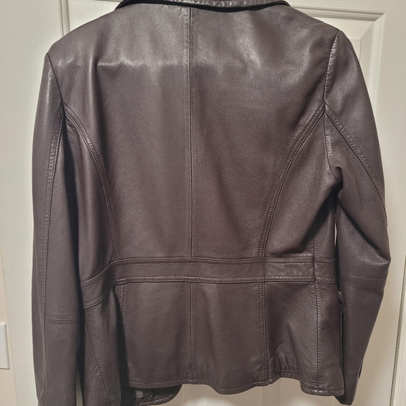 Esprit Leather Jacket - Picture 2 of 12